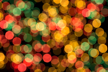 Christmas colors bokeh background.