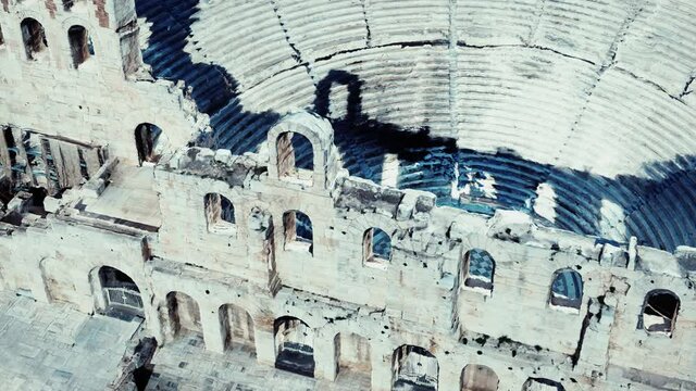 The Odeon theatre at Athens Acropolis