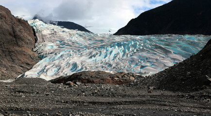 Mendenhall Glacier in Juneau Alaska