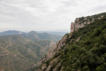 Fototapeta na wymiar Montserrat paisaje horizontal