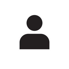 person icon on white background