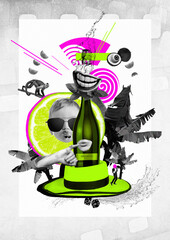 fashion vintage funny collage