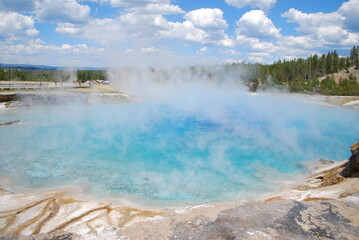 Yellowstone blue hot pool