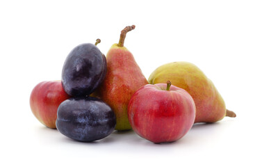 Group of ripe fruits.