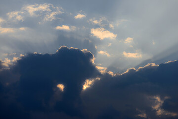 flying over the sea. clouds over the sea. sky and clouds. blue sky with cloud. Natural sky beautiful blue and white texture background.