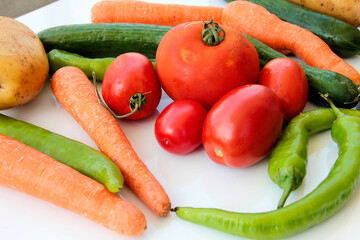 fresh and organic vitamin vegetables