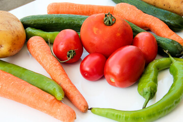 fresh and organic vitamin vegetables
