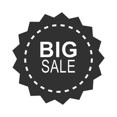 black friday, sale special offer dark sticker round shape icon silhouette style