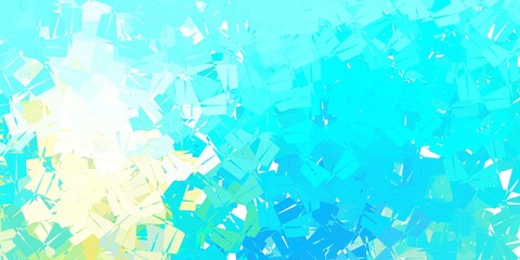 Light blue, yellow vector triangle mosaic wallpaper.