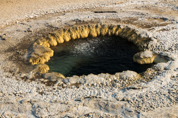 Beach Spring, Hydrothermal hot springs at Yellowstone National Park
