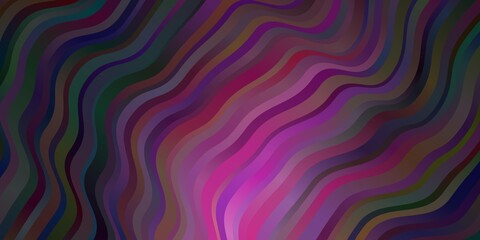 Dark Pink, Blue vector texture with circular arc.