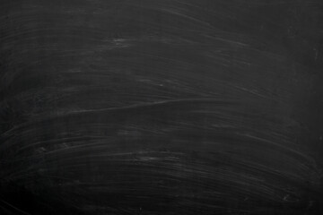 Blank black board with chalk remains