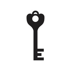 Key wit E letter logo design vector