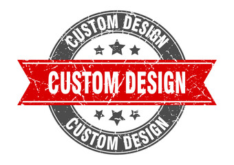 Obraz premium custom design round stamp with ribbon. label sign