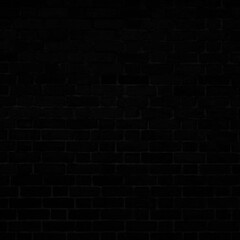 Black Brick Wall Texture - Black Abstract Background - Dark Backdrop