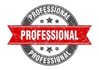 Obraz premium professional round stamp with ribbon. label sign