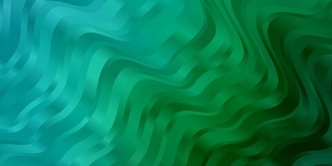 Light Green vector background with lines. Abstract gradient illustration with wry lines. Design for your business promotion.