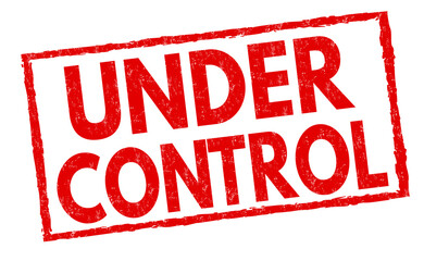 Under control sign or stamp