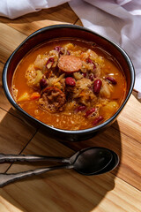 Polish Sauerkraut Kielbasa Soup