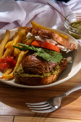 Portobello Mushroom Sandwich Fries