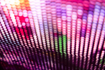 CloseUp LED blurred screen. LED soft focus background. abstract background ideal for design.