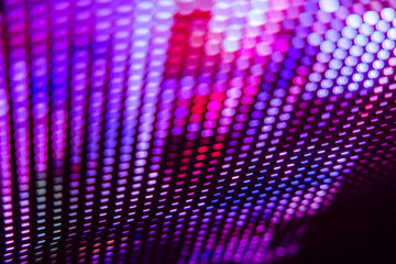 CloseUp LED blurred screen. LED soft focus background. abstract background ideal for design.
