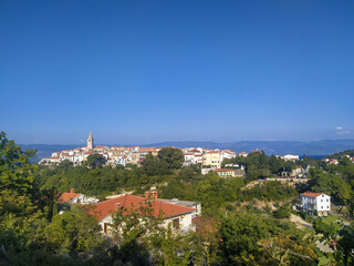 View on city Vrbnik on island Krk, Croatia