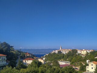 Fototapeta na wymiar View on city Vrbnik on island Krk, Croatia