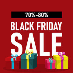 Black Friday Flyer Design of Gifts and Deals