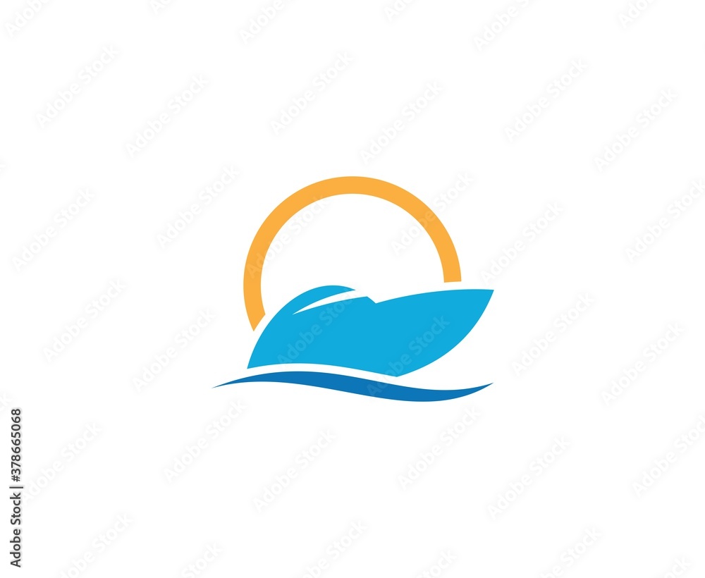 Wall mural Yacht logo
