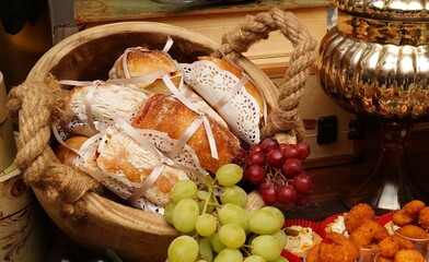 bocadillos mesa salada para fiestas