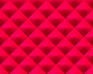 Red geometric background in origami style with gradient. Red vector polygonal rectangles illustration. Bright abstract rhombus mosaic background for design, print, web. Seamless vector.