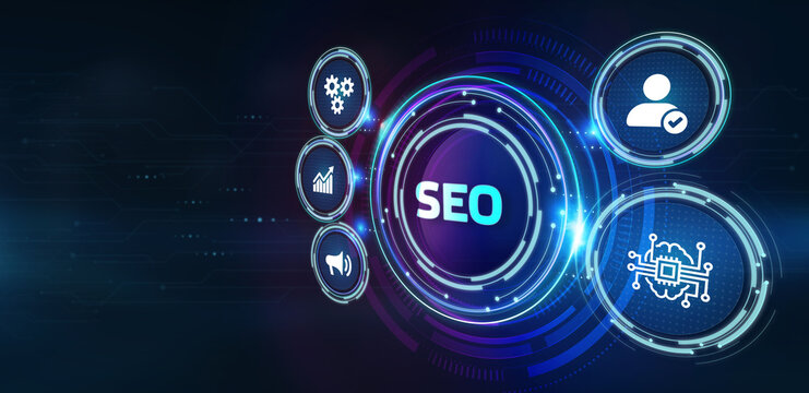 Business, Technology, Internet and network concept. SEO Search engine optimization marketing ranking.