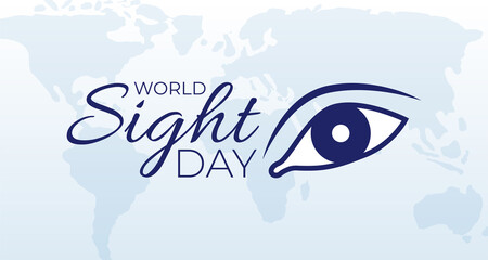 World Sight Day Background Banner Illustration