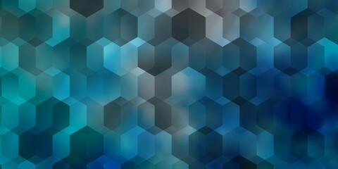 Light BLUE vector template in hexagonal style.