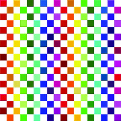 Rainbow mosaic. Seamless pattern. Colorful vector background. Abstract multicolor tiles. Follow other mosaic patterns in my collections. 