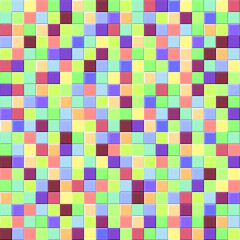 Rainbow mosaic. Seamless pattern. Colorful vector background. Abstract multicolor tiles. Follow other mosaic patterns in my collections. 