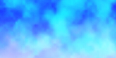 Light BLUE vector backdrop with cumulus. Colorful illustration with abstract gradient clouds. Pattern for your commercials.