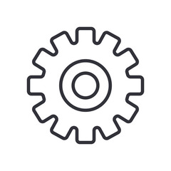 gear line style icon vector design
