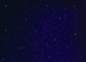 Dark vector illustration with cosmic stars. Space stars on blurred abstract background with gradient. Design for ad, poster, template for greetings card, poster, invitation.