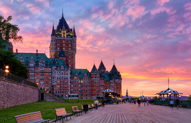 Quebec City Skyline at Sunset - Quebec, Canada