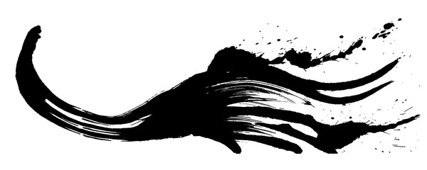 書道 しぶき 毛筆イラスト Wall Mural Wallpaper Murals lto