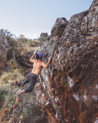 Rock climbing