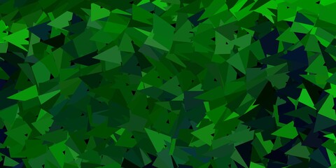 Dark green vector geometric polygonal design.