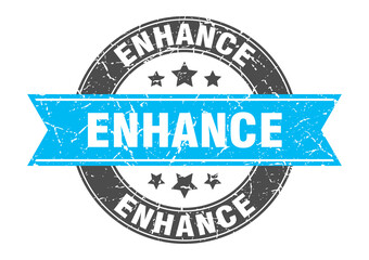 enhance round stamp with ribbon. label sign