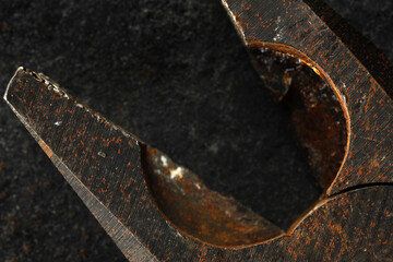 old rusty pliers