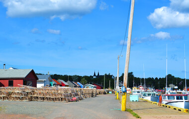 The small fishing village of North Rustico, PEI. is an important lobster fishing port on the north...