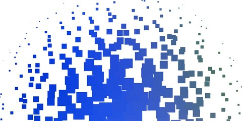 Light Blue, Green vector pattern in square style. Colorful illustration with gradient rectangles and squares. Pattern for business booklets, leaflets