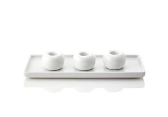 Obraz na płótnie Canvas white ceramic bowls