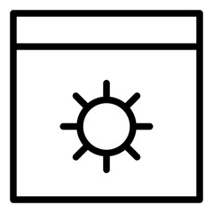 desktop outline style icon. suitable for your creative project.